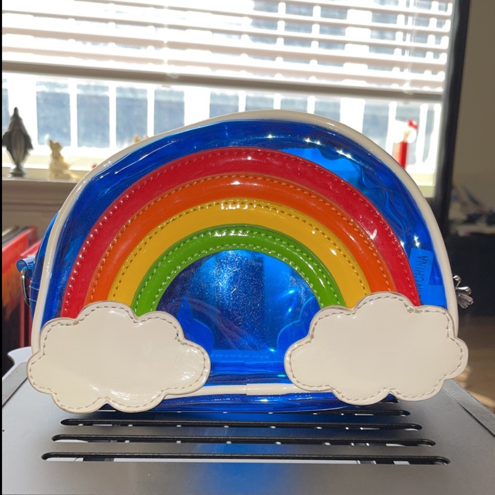 Dollskill rainbow handbag/clutch/makeup bag.